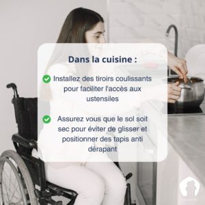 Aménager sa cuisine pour une meilleure autonomie à domicile.