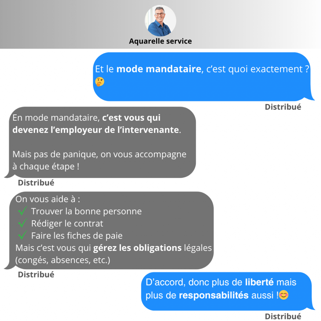Mode mandataire